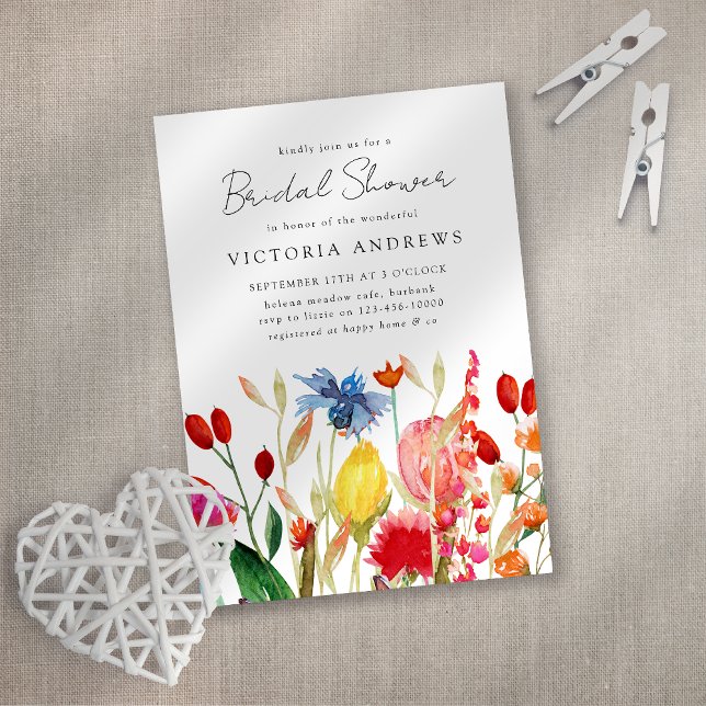 Wildflowers Bridal Shower Invitation (Creator Uploaded)