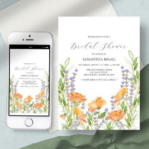 Wildflowers Bridal Shower Invitations