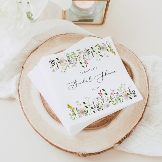 Wildflowers bridal shower napkin (Creator Uploaded)