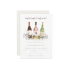 Wildflowers Cheers Wine Bottles Bridal Shower