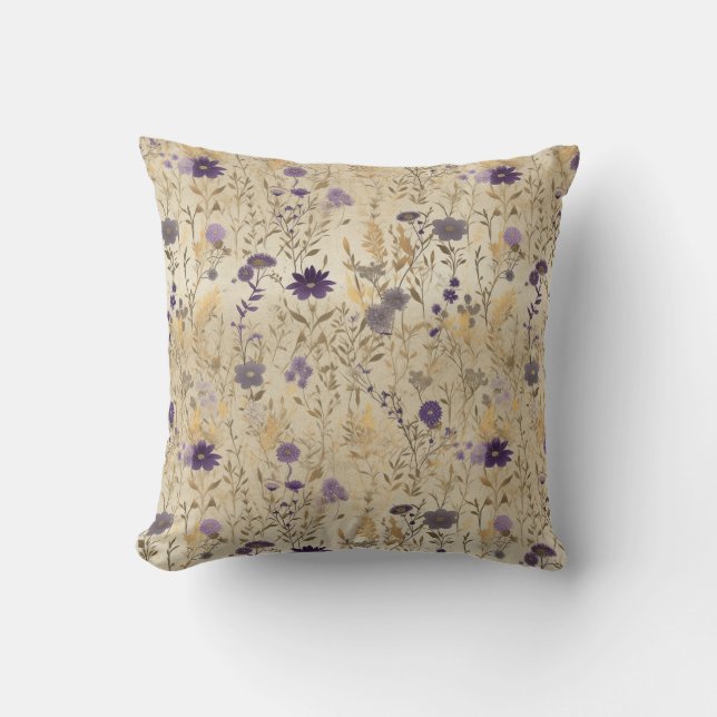 Wildflowers Chiyogami Cushion (Front)