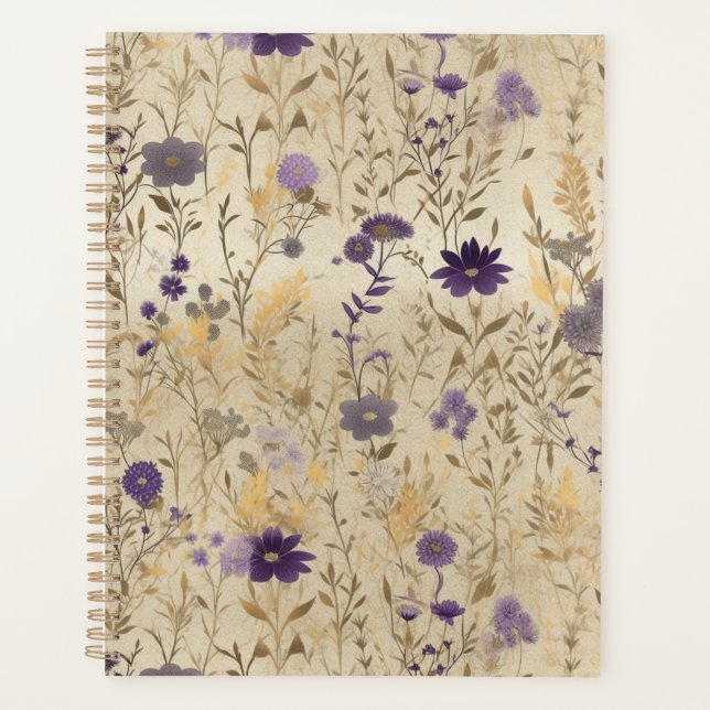 Wildflowers Chiyogami Planner (Front)