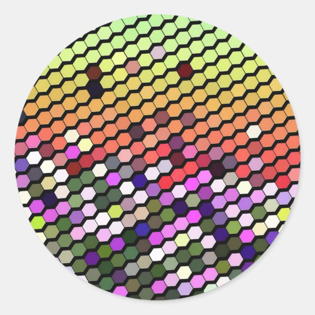 WILDFLOWERS CLASSIC ROUND STICKER (Front)