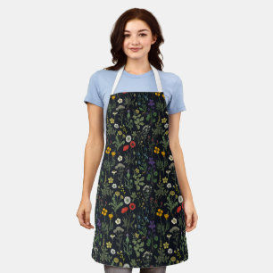 Wildflowers collage apron