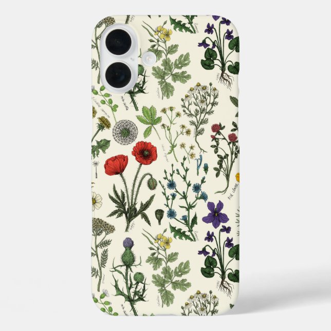 Wildflowers collage Case-Mate iPhone case (Back)