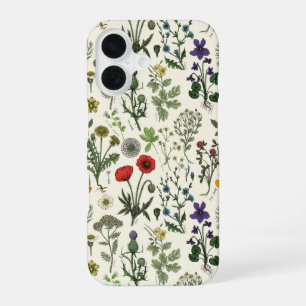 Wildflowers collage iPhone 16 case