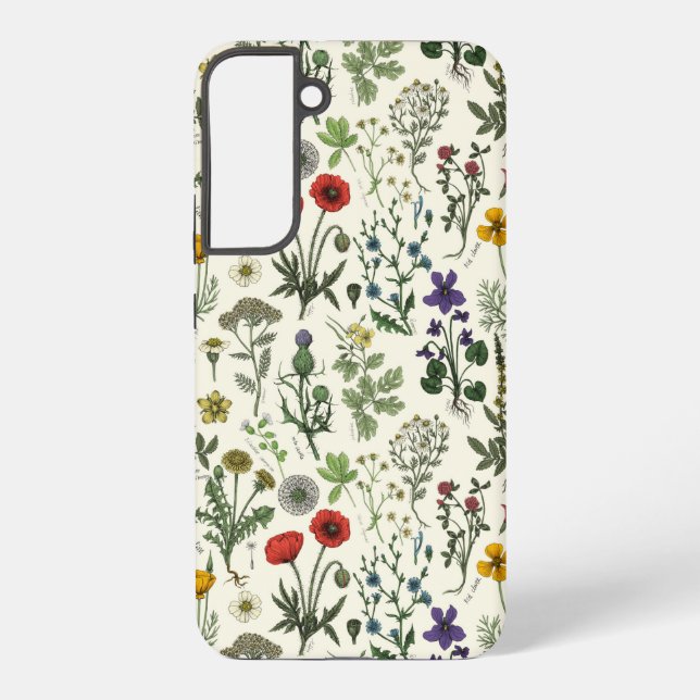 Wildflowers collage samsung galaxy s22+ case (Back)