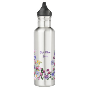Wildflowers Colourful Cheerful Garden Flowers 710 Ml Water Bottle