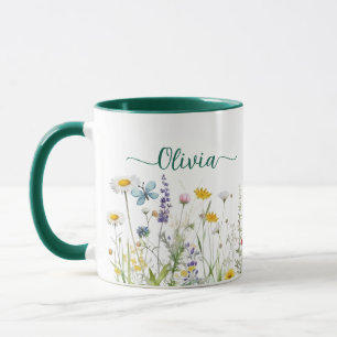 Wildflowers Custom script name Mug