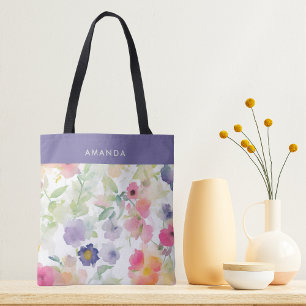 Wildflowers Cute Trendy Chic Stylish Tote Bag