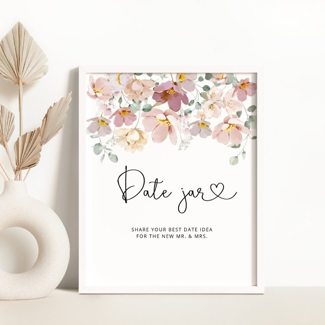 Wildflowers date night ideas. Date jar bridal game Poster (Creator Uploaded)