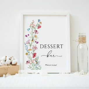 Wildflowers Dessert Bar  Poster