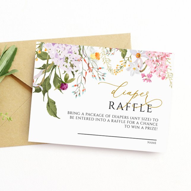 Wildflowers Diaper Raffle Card (Creator Uploaded)