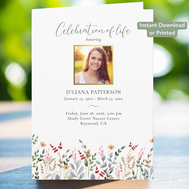 Wildflowers Digital Celebration of Life Program (Creator Uploaded)