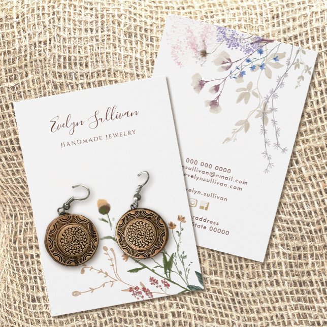 Wildflowers earring display card (Creator Uploaded)