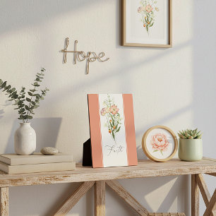 Wildflowers Faith Plaque