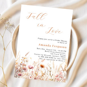 Wildflowers fall love peach budget Bridal Shower