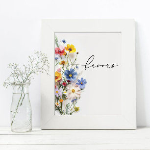 Wildflowers Favours Poster