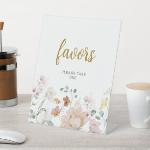 Wildflowers Favours Sign
