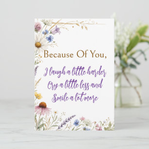 Wildflowers Floral Botanical, Friendship Wishes Invitation