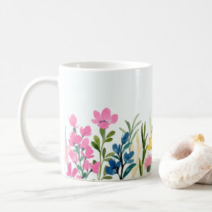 Wildflowers Floral, Botanical Garden, Colorful gif Coffee Mug