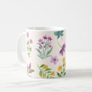 Wildflowers Floral, Botanical Garden, Colorful gif Coffee Mug