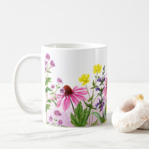 Wildflowers Floral, Botanical Garden, Colorful gif Coffee Mug