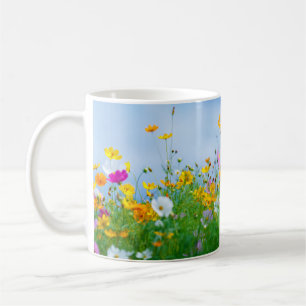 Wildflowers Floral, Botanical Garden, Colorful gif Coffee Mug
