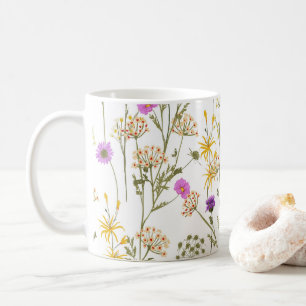 Wildflowers Floral, Botanical Garden, Colorful gif Coffee Mug
