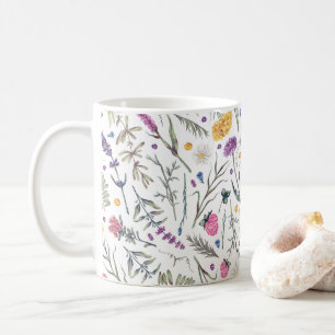 Wildflowers Floral, Botanical Garden, Colorful gif Coffee Mug