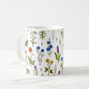 Wildflowers Floral, Botanical Garden, Colorful gif Coffee Mug