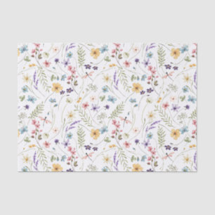 Wildflowers Floral Decoupage  Tissue Paper