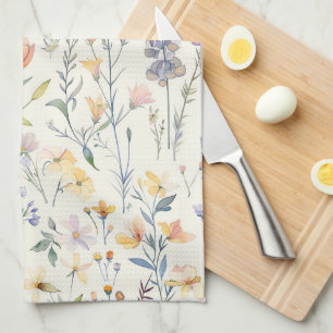 Wildflowers Floral Kitchen Tea Towel