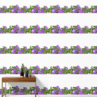 Wildflowers Floral Purple Violet Green Leaves Cool