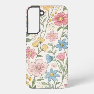 Wildflowers Floral Summer Pattern Samsung Galaxy Case