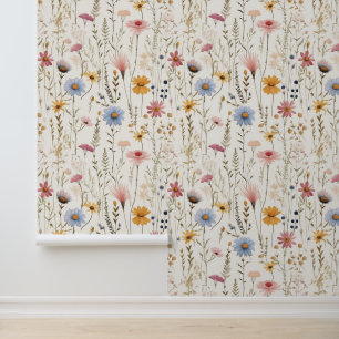 Wildflowers Floral Wallpaper