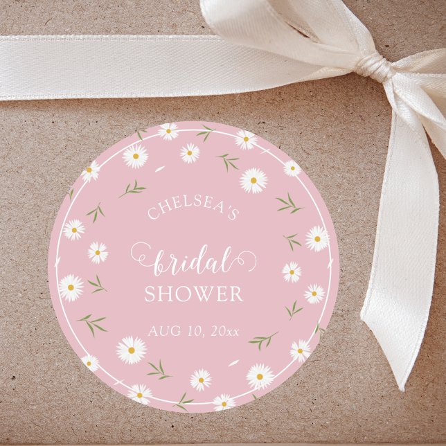 Wildflowers Foliage Greenery Garden Bridal Shower Classic Round Sticker (Creator Uploaded)