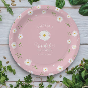 Wildflowers Foliage Greenery Garden Bridal Shower Paper Plate