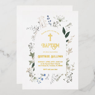 wildflowers frame Baptism