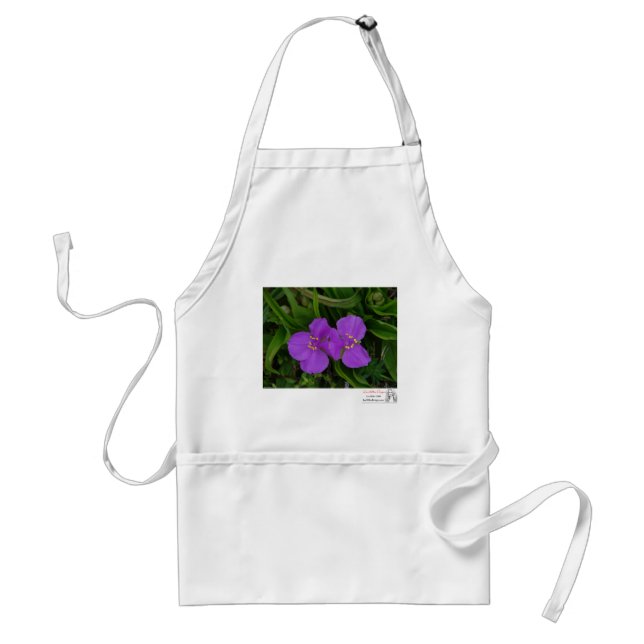 Wildflowers Fuchsia Spiderwort Hot Springs Gifts Standard Apron (Front)