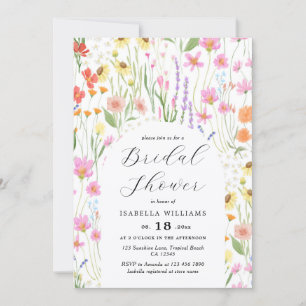 Wildflowers Garden Bridal Shower Invitation