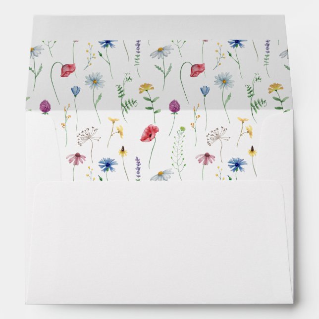 Wildflowers Graduate Envelope (Back (Bottom))