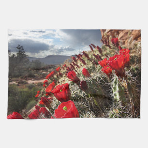 Wildflowers - Grand Canyon - Arizona Tea Towel