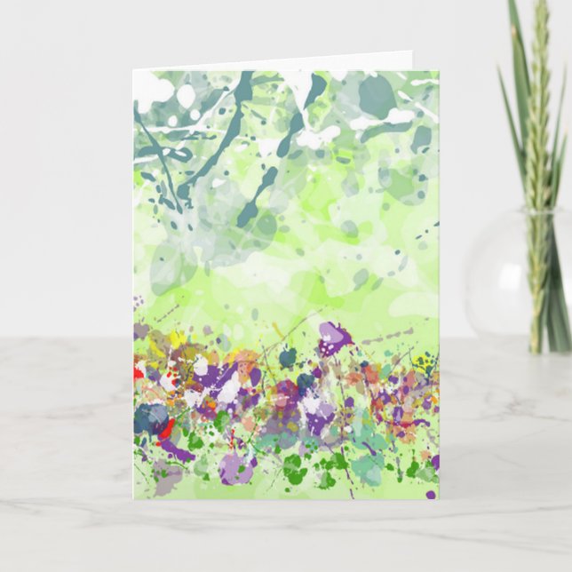 Wildflowers Greeting Card - Blank Inside (Front)