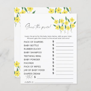 Wildflowers Guess the price Game