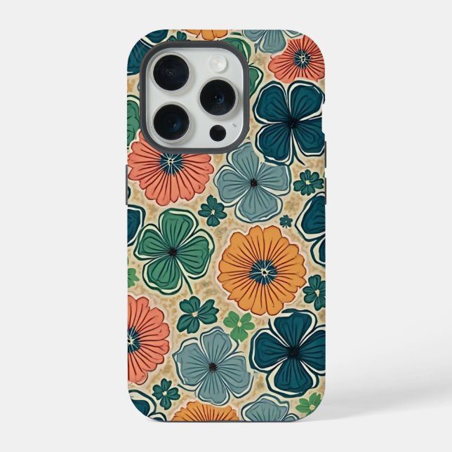 Wildflowers Harmonious Tones iPhone Case (Back)