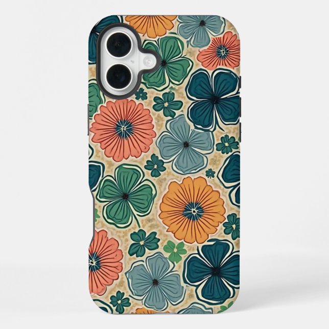 Wildflowers Harmonious Tones iPhone Case (Back)