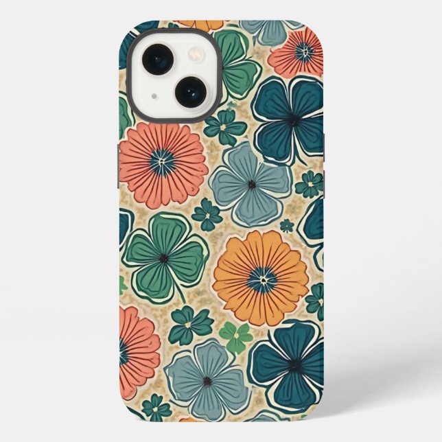 Wildflowers Harmonious Tones iPhone Case (Back)
