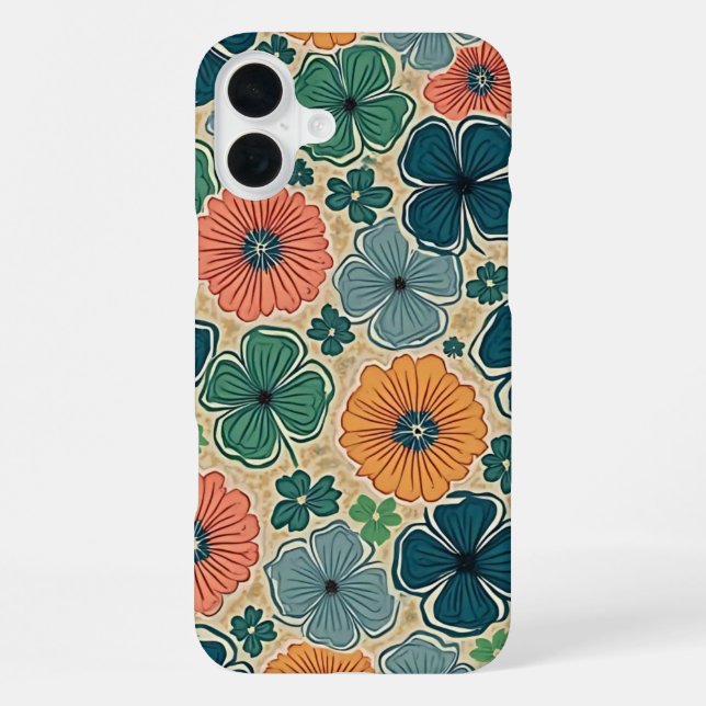 Wildflowers Harmonious Tones iPhone Case (Back)