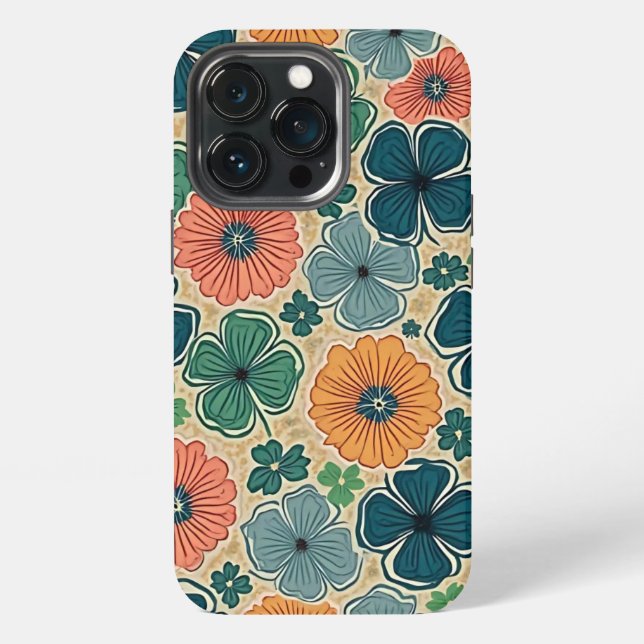 Wildflowers Harmonious Tones iPhone Case (Back)